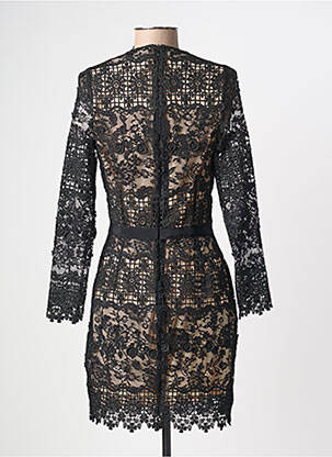 Robe courte fermeture zippée au dos manches longues noir VALERIE KHALFON femme