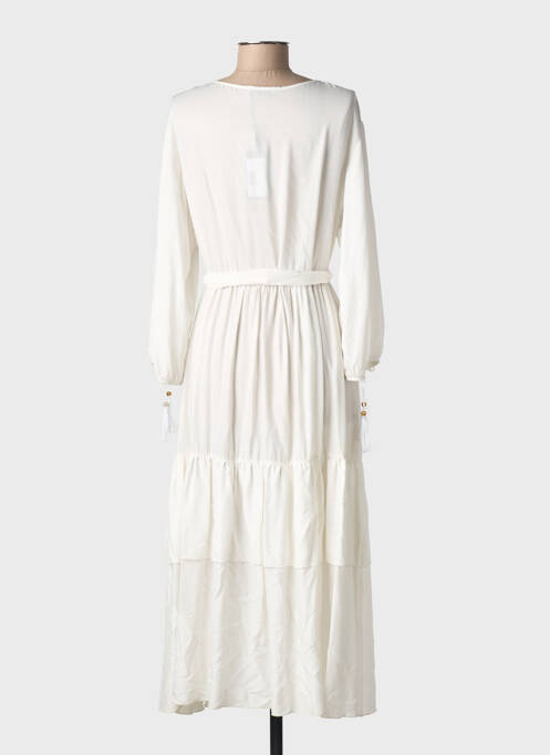 Robe longue manches longues manches longues blanc CHIARA FIORINI femme