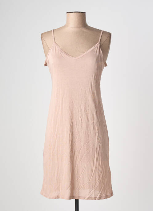 Jupon /fond de robe coupe cintrée marron MAJESTIC FILATURES femme