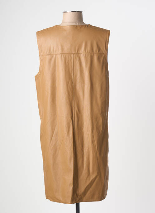 Robe courte sans manche sans manche marron MAX MARA femme