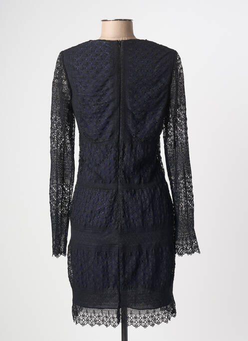 Robe courte fermeture zippée au dos manches longues bleu VALERIE KHALFON femme