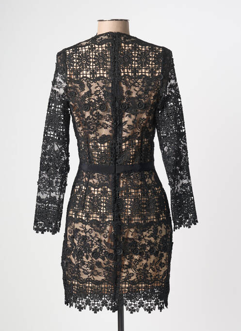 Robe courte fermeture zippée au dos manches longues noir VALERIE KHALFON femme