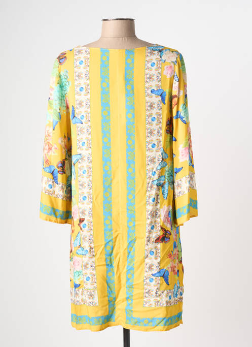 Robe courte jaune CHIARA FIORINI femme
