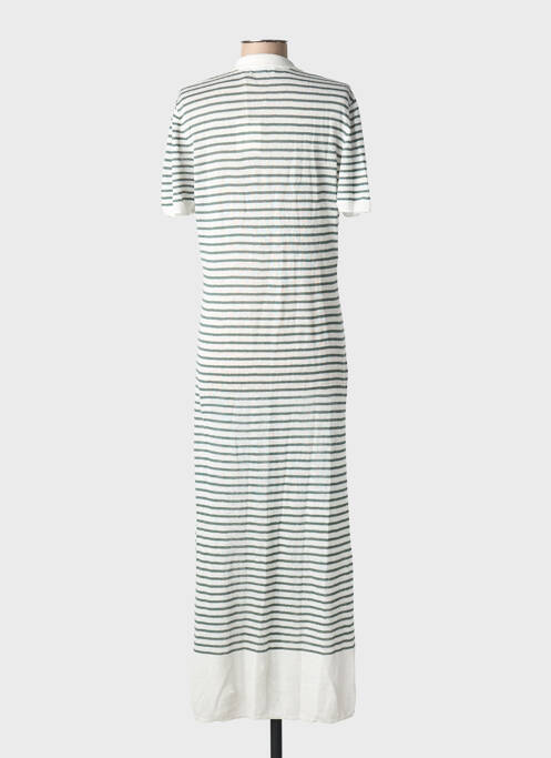 Robe longue blanc MAJESTIC FILATURES femme