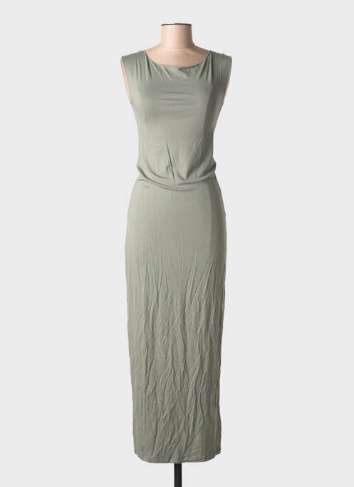 Robe longue vert MAJESTIC FILATURES femme