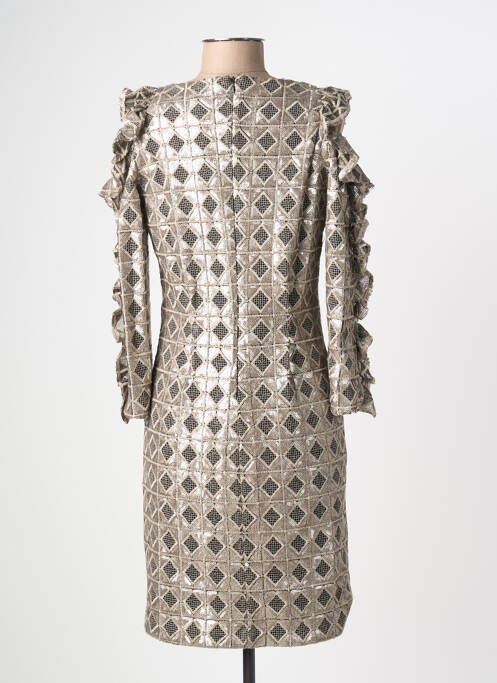 Robe mi-longue beige INTROPIA femme