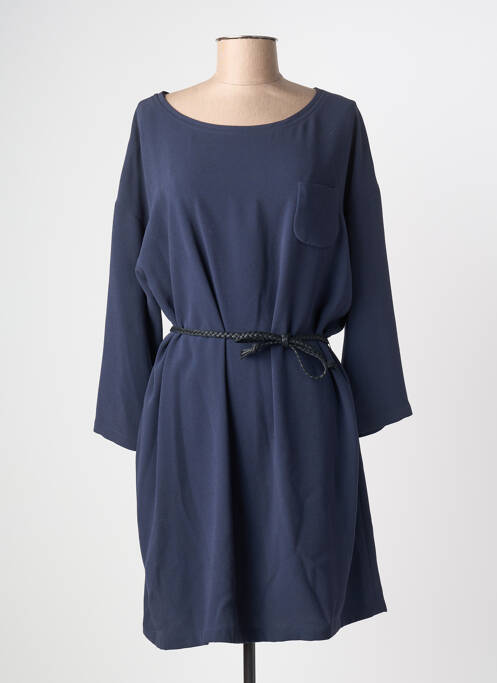 Robe mi-longue bleu ZYGA femme