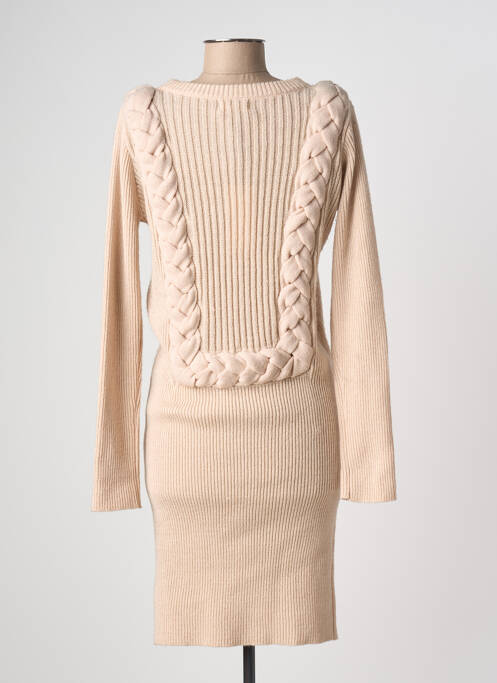 Robe pull beige INTROPIA femme
