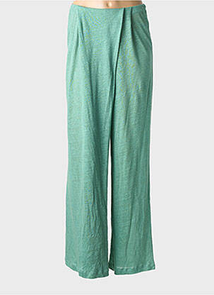 Pantalon large taille normale taille normale vert CHACOK femme