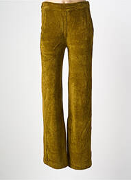 Pantalon flare stretch taille normale vert MAJESTIC FILATURES femme