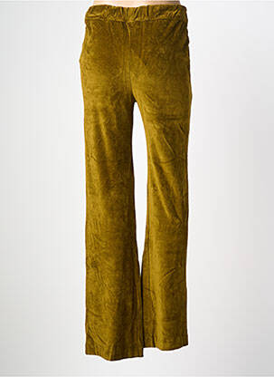 Pantalon flare stretch taille normale vert MAJESTIC FILATURES femme