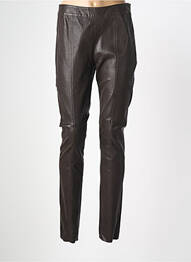 Pantalon slim taille normale taille normale marron HOTEL PARTICULIER femme