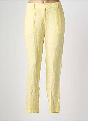 Pantalon droit taille élastique taille normale jaune ZYGA femme