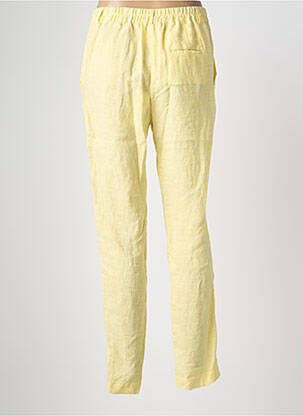 Pantalon droit taille élastique taille normale jaune ZYGA femme