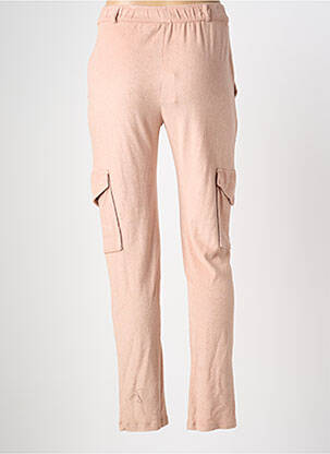 Pantalon slim taille élastique taille normale rose MAJESTIC FILATURES femme