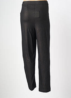 Pantalon droit stretch taille normale noir MAJESTIC FILATURES femme