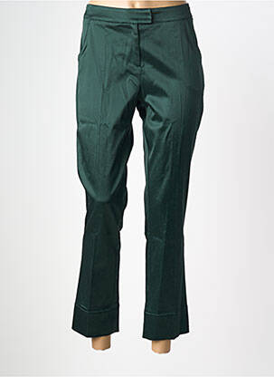 Pantalon 7/8 fermeture zippée sous rabat avec crochet taille normale vert CHACOK femme