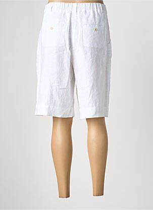 Bermuda coupe droite taille normale blanc ZYGA femme