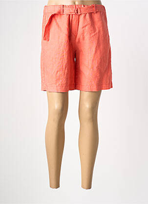Bermuda taille élastique taille normale orange ZYGA femme