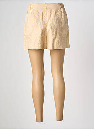 Short fermeture zippée sous rabat avec crochet taille normale beige ZYGA femme