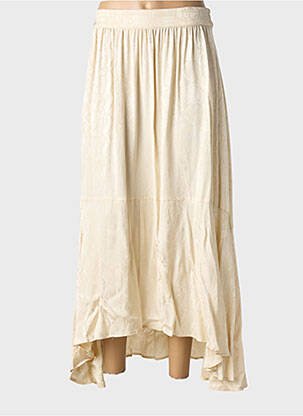 Jupe longue coupe droite beige HOTEL PARTICULIER femme