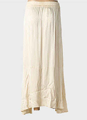 Jupe longue coupe droite beige HOTEL PARTICULIER femme