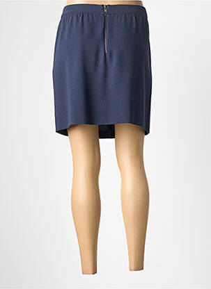Jupe courte coupe droite bleu ZYGA femme