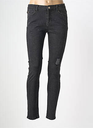 Jeans coupe slim noir GOLD ON THE ROCKS femme