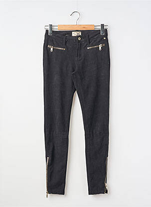 Pantalon slim noir GOLD ON THE ROCKS femme