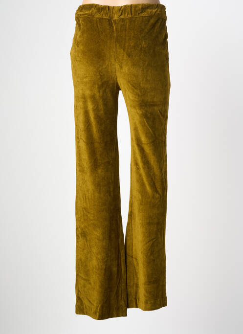 Pantalon flare stretch taille normale vert MAJESTIC FILATURES femme
