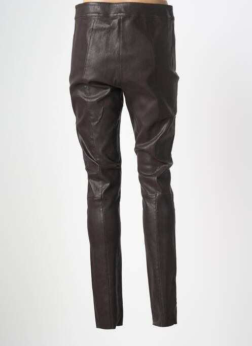 Pantalon slim taille normale taille normale marron HOTEL PARTICULIER femme