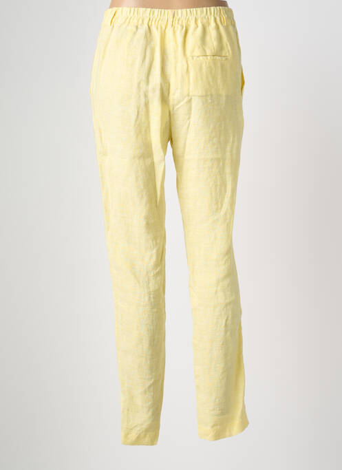 Pantalon droit taille élastique taille normale jaune ZYGA femme