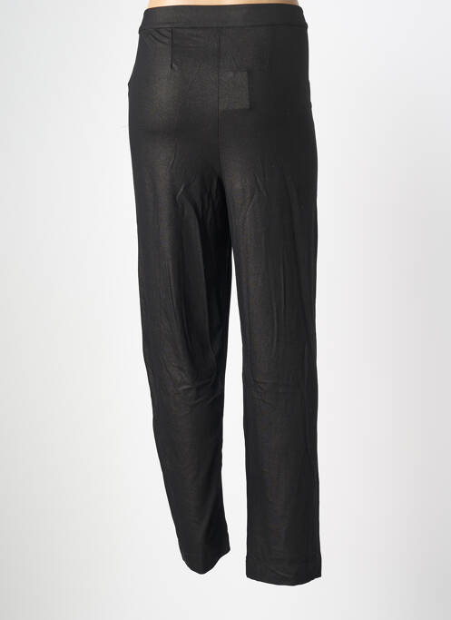 Pantalon droit stretch taille normale noir MAJESTIC FILATURES femme