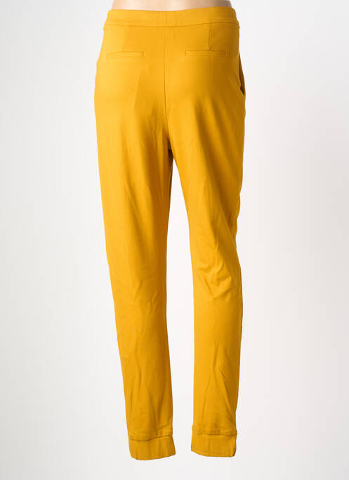 Pantalon slim tissage popeline taille normale jaune CHACOK femme