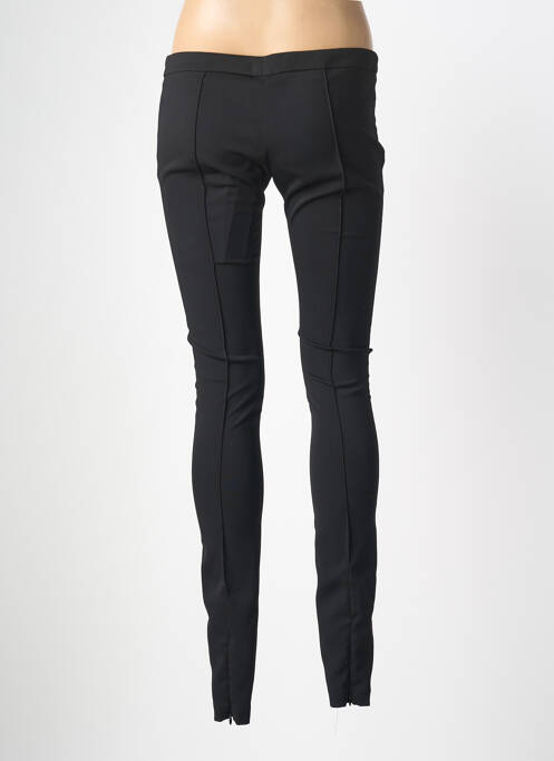 Pantalon slim tissage popeline taille normale noir MANGANO femme