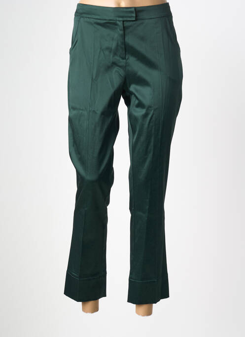 Pantalon 7/8 fermeture zippée sous rabat avec crochet taille normale vert CHACOK femme