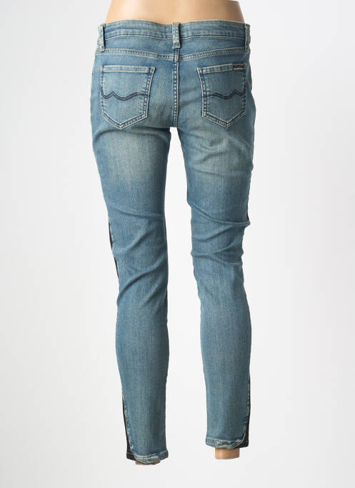 Jeans coupe slim effet usé délavé taille normale bleu GOLD ON THE ROCKS femme