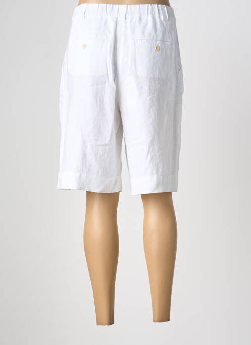 Bermuda coupe droite taille normale blanc ZYGA femme