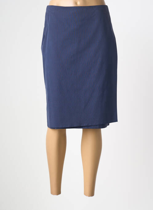 Jupe mi-longue taille normale bleu CHACOK femme
