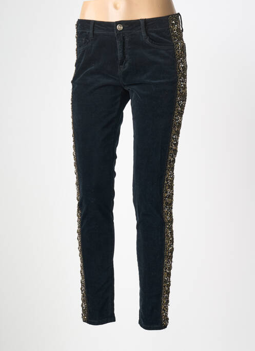Pantalon slim noir GOLD ON THE ROCKS femme