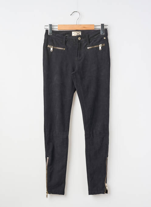 Pantalon slim noir GOLD ON THE ROCKS femme