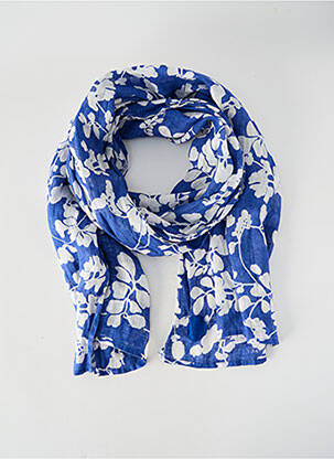 Foulard imprimé fantaisie bleu ZYGA femme