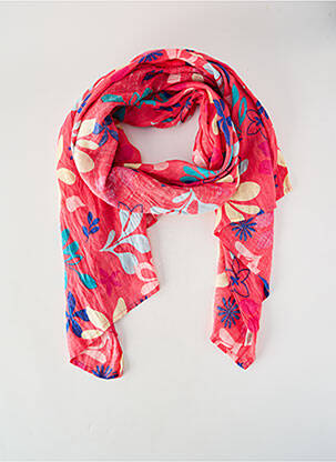 Foulard coutures renforcées rose ZYGA femme