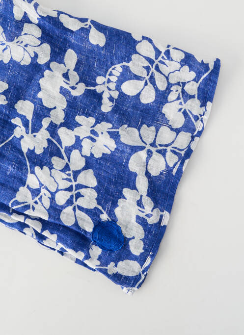 Foulard imprimé fantaisie bleu ZYGA femme
