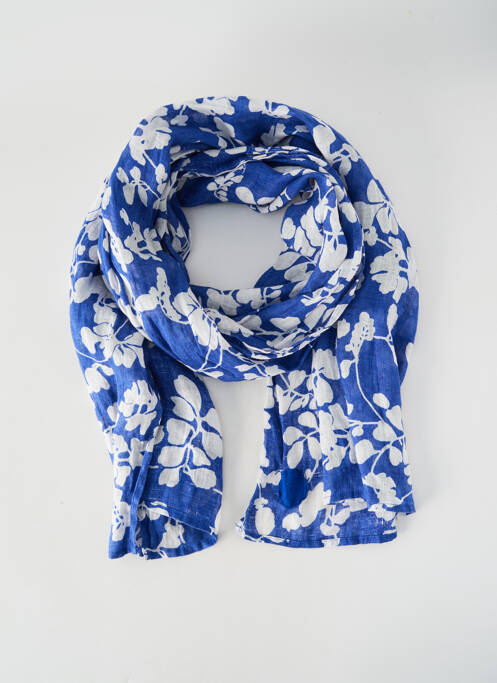 Foulard imprimé fantaisie bleu ZYGA femme