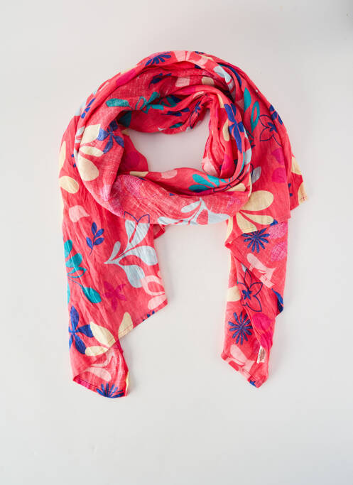 Foulard coutures renforcées rose ZYGA femme