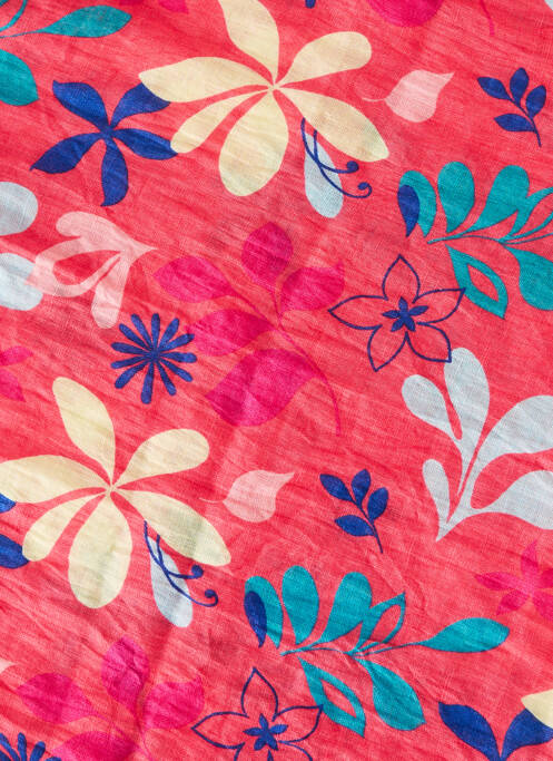 Foulard coutures renforcées rose ZYGA femme