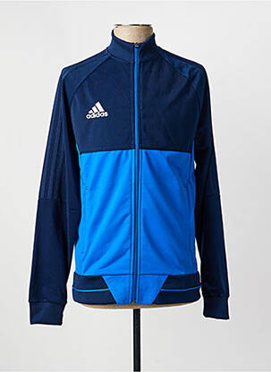 Veste casual poches bleu ADIDAS garcon