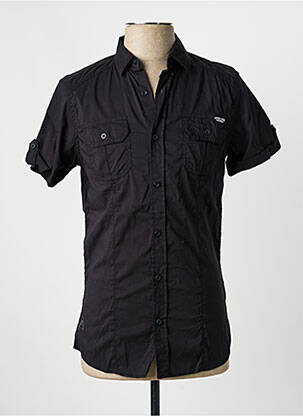 Chemise manches courtes poches noir KAPORAL homme