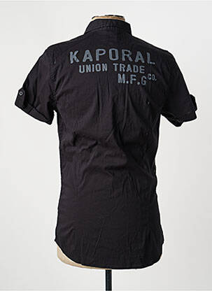 Chemise manches courtes poches noir KAPORAL homme